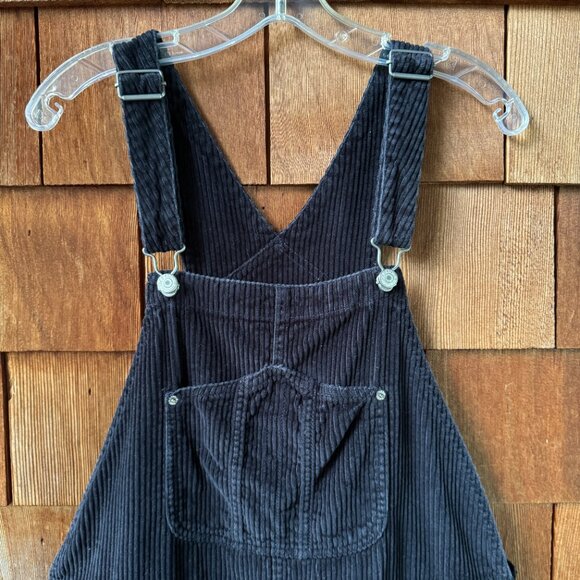 EUC Old Navy Midnight Navy Blue Corduroy Overalls in Women's 16 - Picture 10 of 15